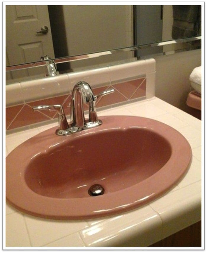 pink sink