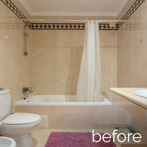 Before - Upgrade your shower frame with a shower screen