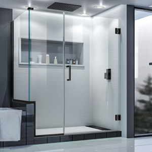 Upgrade your shower with a one swinging door