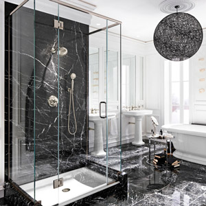 custom semi-frameless and frameless showers