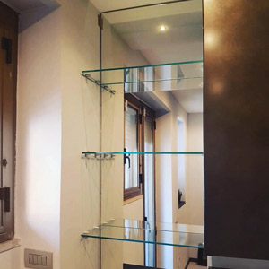 custom glass shelves