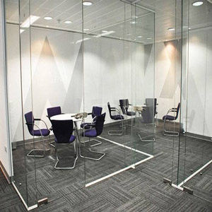 custom glass walls for commercial design elements