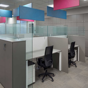 Office glass partition walls