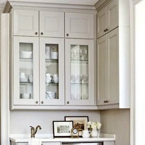 add glass to your cabinets