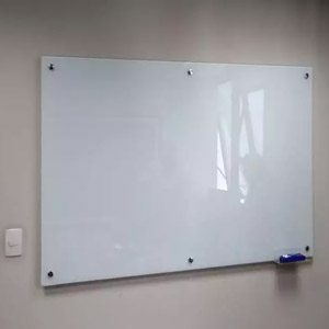 White back painted glass can be used as a whiteboard