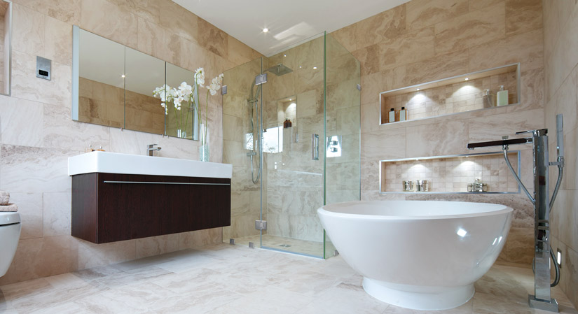 orking with ABC Glass & Mirror, you can choose from a variety of styles and finishes for these handles and hinges to make the shower area more contemporary, transitional, or traditional as you prefer.