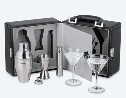 Bartender’s tools: Variety of cocktail glasses – rocks, Collins, highball, Nick and Nora, martini, Stemmed and stemless wine glasses, 