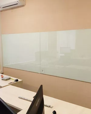 A glass whiteboard will boost the professional feel of your home office, and glass itself is a sparkling and attractive material. 