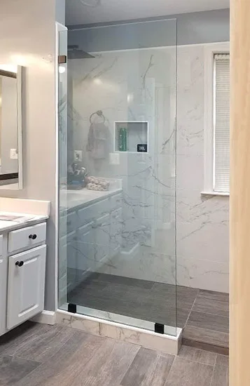 Shower accessibility is another point to consider when determining the best shower enclosure for your small bathroom.