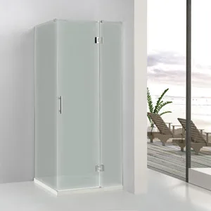 
Shower enclosures are built from tempered glass, which is available in a number of styles.