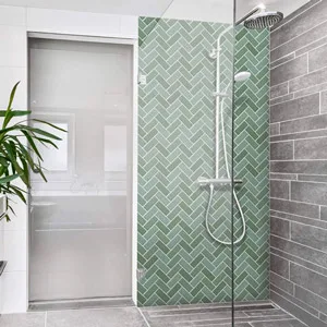 Bathroom floors and walls will feature patterns, but not in the form of designs painted on tiles or woven into rugs.