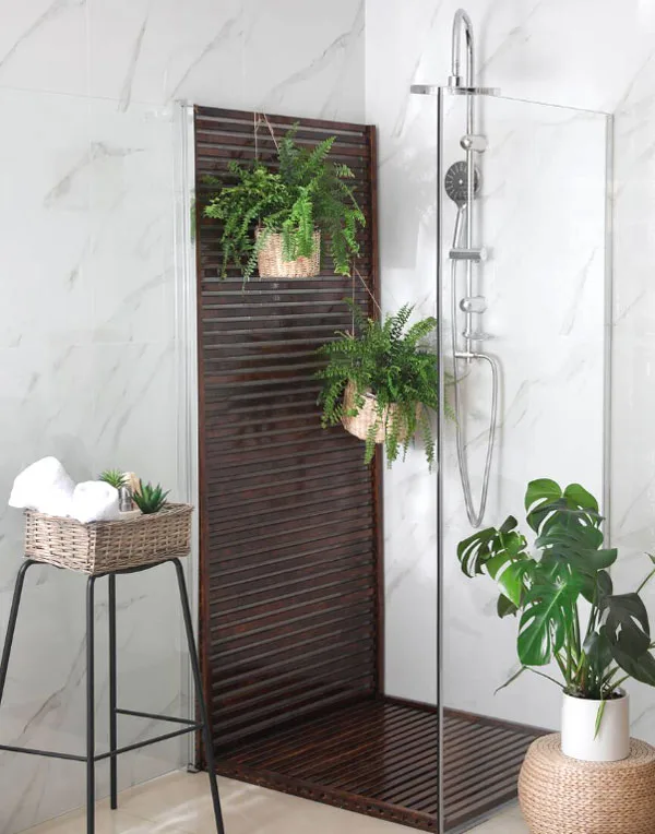 If marble is too expensive or you’re not ready to buy a new vanity, there is still a way to beautify your bathroom with nature: live plants.