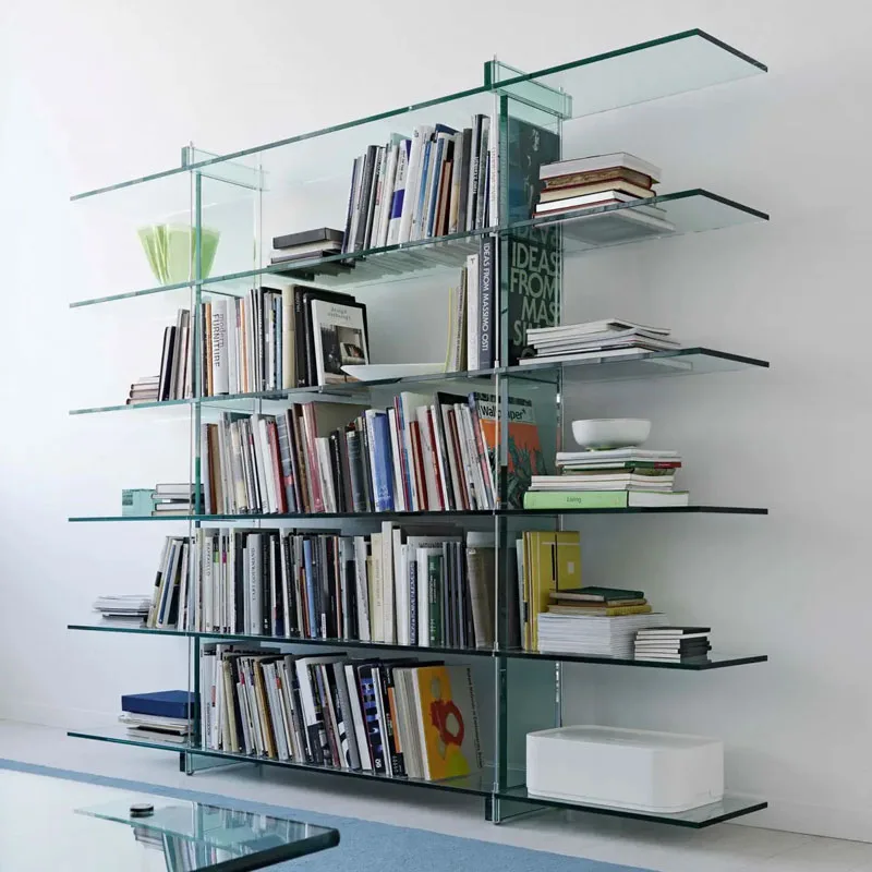 Once you have your glass or other shelves ready, it’s time to give your home the bookshelf wealth aesthetic.