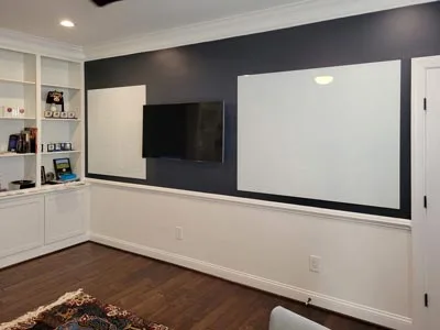 Back painted glass is created using low iron glass. This is more transparent than normal glass.